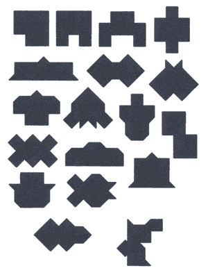 Isotetrigram shapes